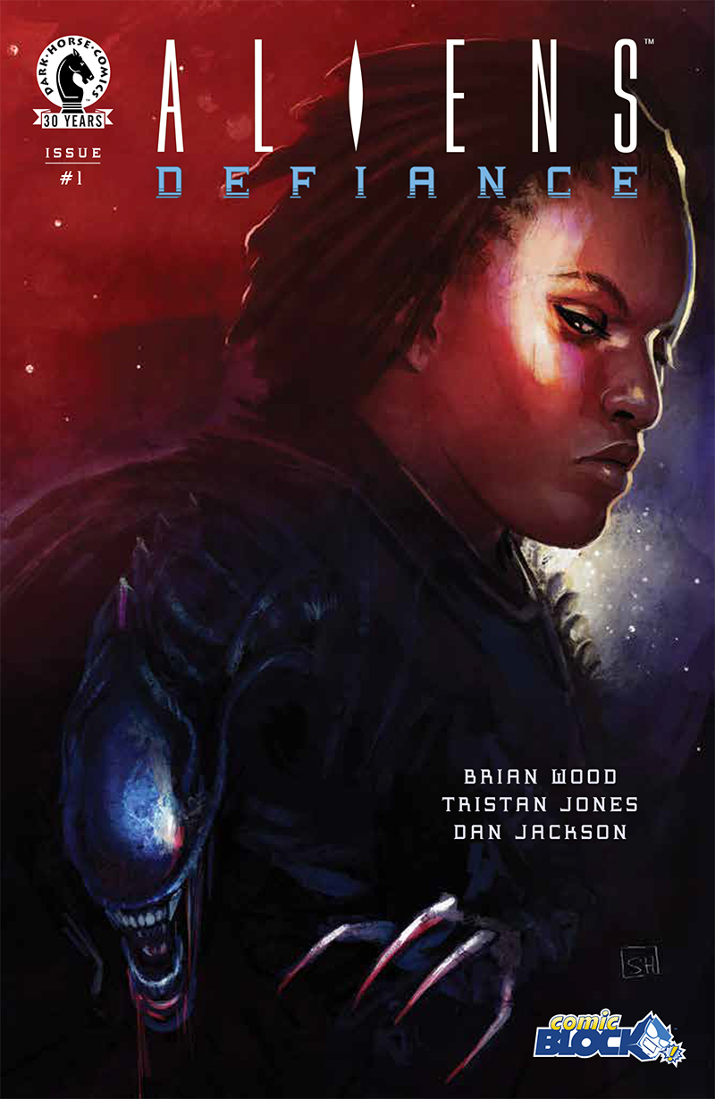 Aliens: Defiance #1 COMIC BLOCK Variant cover by Stephanie Hans